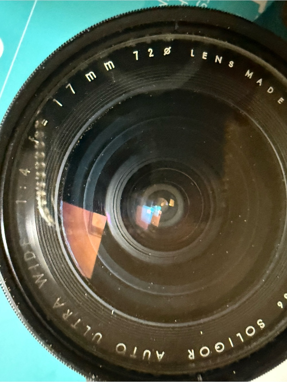 Black Camera Lens - Auto Ultron Soligor 1:4 17mm wide angle Black)